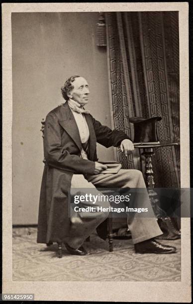 Portrait of Hans Christian Andersen , ca 1865. Private Collection.