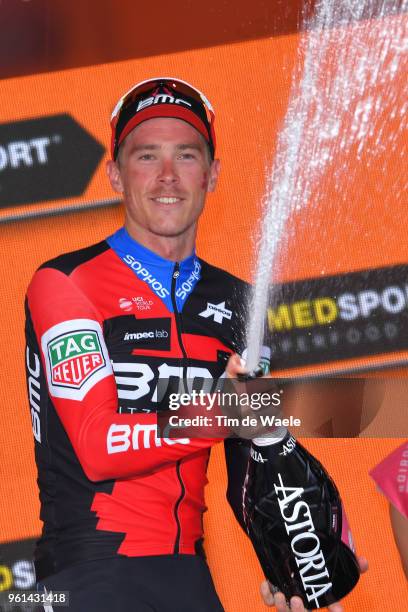 Podium / Rohan Dennis of Australia and BMC Racing Team / Celebration / Champagne / during the 101st Tour of Italy 2018, Stage 16 a 34,2km Individual...