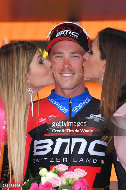 Podium / Rohan Dennis of Australia and BMC Racing Team / Celebration / during the 101st Tour of Italy 2018, Stage 16 a 34,2km Individual Time Trial...