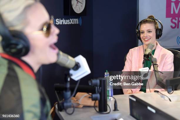 Actress Gillian Jacobs visits 'The Jenny McCarthy Show' hosted by SiriusXM's Jenny McCarthy at the SiriusXM Studios on May 22, 2018 in New York City.