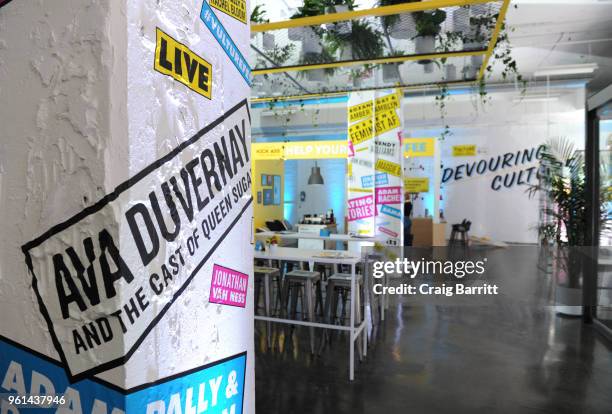 Signage at lounge room during Day Two of the Vulture Festival Presented By AT&T at Milk Studios on May 20, 2018 in New York City.