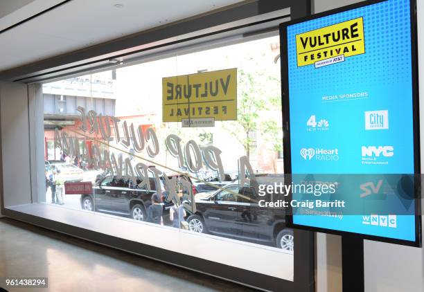 Signage during the Day Two of the Vulture Festival Presented By AT&T at Milk Studios on May 20, 2018 in New York City.