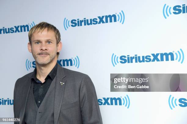 Actor Dominic Monaghan visits at SiriusXM Studios on May 22, 2018 in New York City.