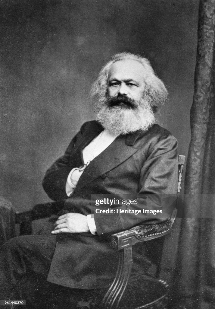 Portrait Of Karl Marx 1818-1883