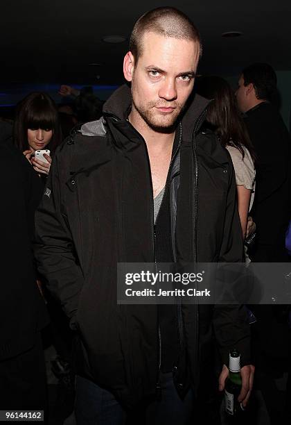 Actor Shane West attends the AXECYB.com party on January 23, 2010 in Park City, Utah.