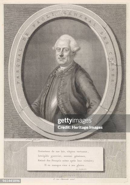 Portrait of Pasquale Paoli , 1769. Private Collection.