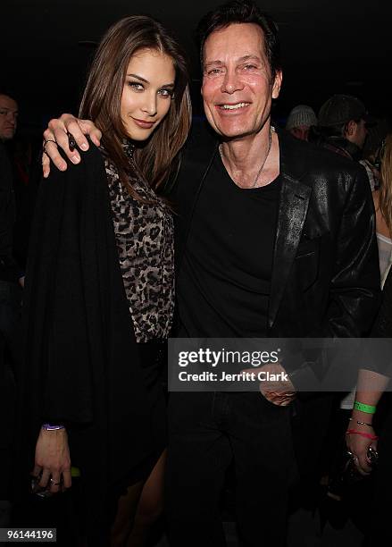 Miss Universe 2008 Dayana Mendoza and Matt Rich attend the AXECYB.com party on January 23, 2010 in Park City, Utah.