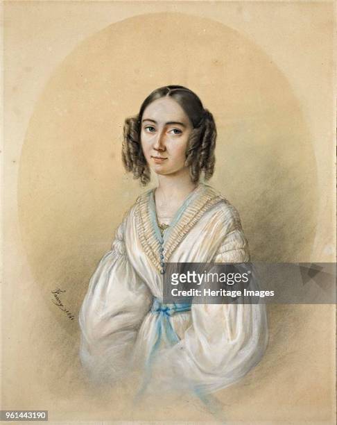 Portrait of the composer Fanny Hensel née Mendelssohn , 1841. Private Collection.
