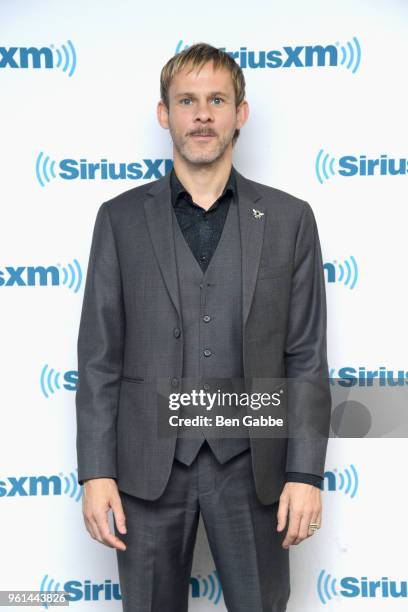 Actor Dominic Monaghan visits at SiriusXM Studios on May 22, 2018 in New York City.