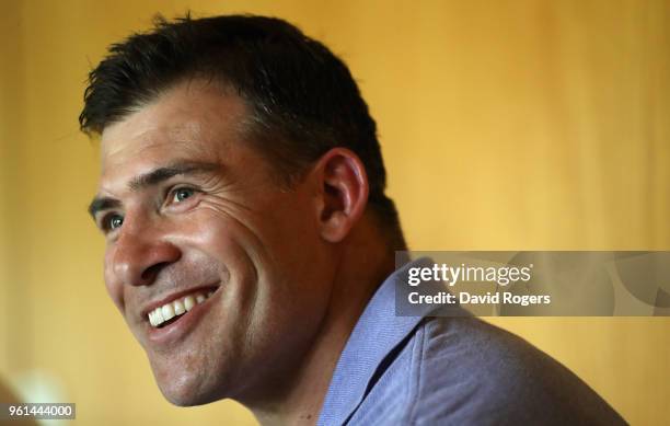 Schalk Brits poses during the Saracens media session held at Old Albanians on May 22, 2018 in St Albans, England.