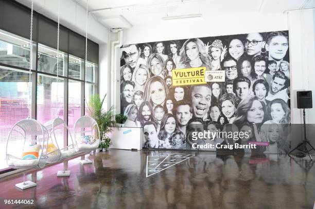 Signage at the lounge during Day Two of the Vulture Festival Presented By AT&T at Milk Studios on May 20, 2018 in New York City.