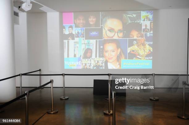 Signage at the lounge during Day Two of the Vulture Festival Presented By AT&T at Milk Studios on May 20, 2018 in New York City.