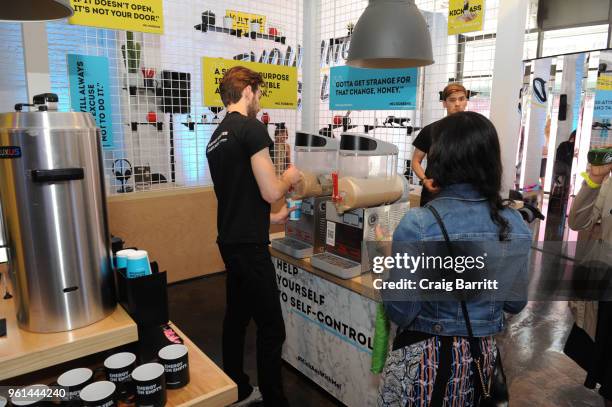 Coffee station during Day Two of the Vulture Festival Presented By AT&T at Milk Studios on May 20, 2018 in New York City.