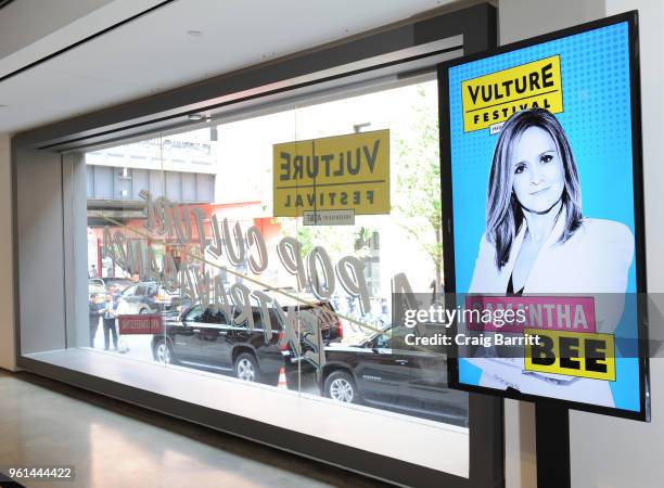 Signage at the lounge during Day Two of the Vulture Festival Presented By AT&T at Milk Studios on May 20, 2018 in New York City.