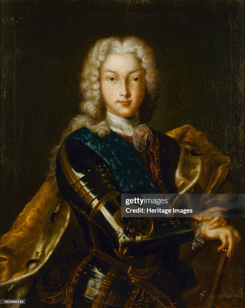 Portrait Of The Tsar Peter Ii Of Russia 1715-1730