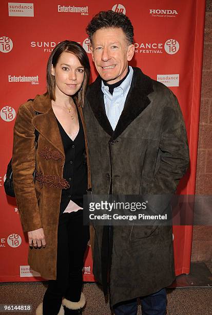 April Kimble and musician Lyle Lovett attend "The Dry Land" premiere during the 2010 Sundance Film Festival at Eccles Center Theatre on January 24,...