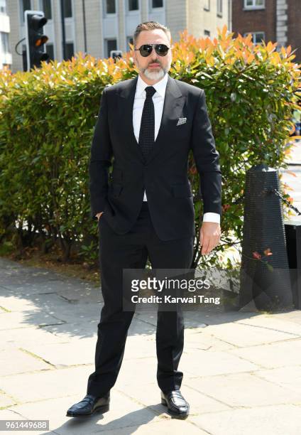 David Walliams attends the funeral of Dale Winton at the Old Church, 1 Marylebone Road on May 22, 2018 in London, England.