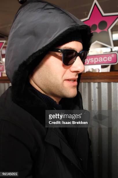 Actor Justin Bartha attends the MySpace Cafe at The Lift on January 24, 2010 in Park City, Utah.