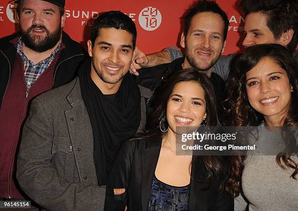 Ethan Suplee, Wilmer Valderrama, America Ferrera, Ryan O'Nan, director Ryan Piers Williams and Ana Claudia Talancon attend "The Dry Land" premiere...