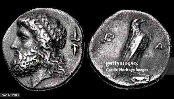 The 107th Olympiad. Obverse: Head of Zeus, Reverse: Eagle. Elis, Olympia, 352 BC. Private Collection.