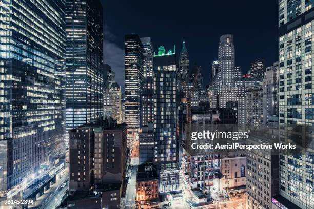 grattacieli a lower manhattan, new york - new york città foto e immagini stock