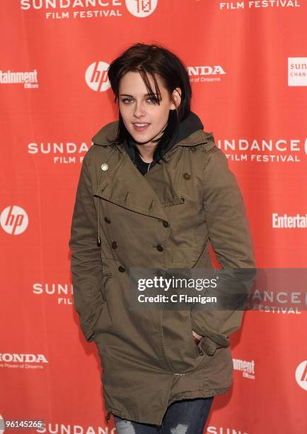 Actress Kristen Stewart attends the "Welcome To The Rileys" Premiere during the 2010 Sundance Film Festival at Racquet Club on January 23, 2010 in...