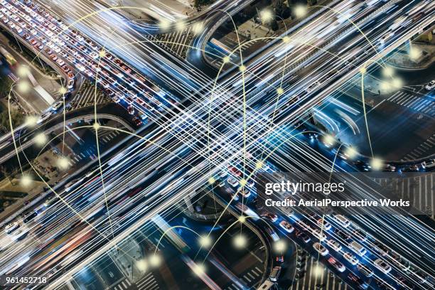 trafic intelligent - heure de pointe photos et images de collection