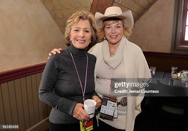 Senator Barbara Boxer and Dat Mitchell attend Board Brunch during the 2010 Sundance Film Festival at Zoom on January 24, 2010 in Park City, Utah.