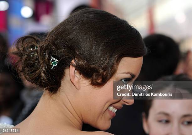 Actress Marion Cotillard arrives to the TNT/TBS broadcast of the 16th Annual Screen Actors Guild Awards held at the Shrine Auditorium on January 23,...