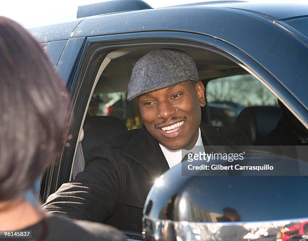 Tyrese Gibson attends the Teddy Pendergrass memorial service at the Enon Tabernacle Baptist Church on January 23, 2010 in Philadelphia, Pennsylvania.