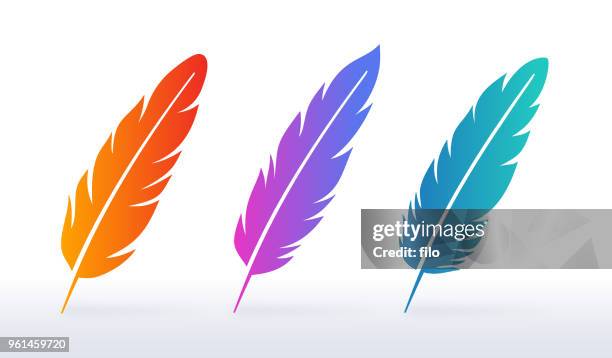 feder symbole - quill pen stock-grafiken, -clipart, -cartoons und -symbole