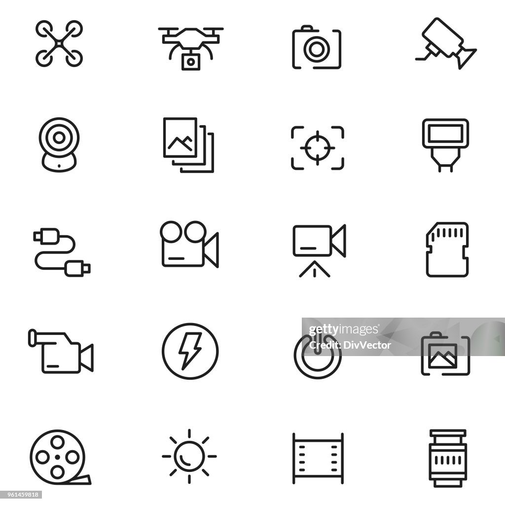 Kameran Ikonuppsättning