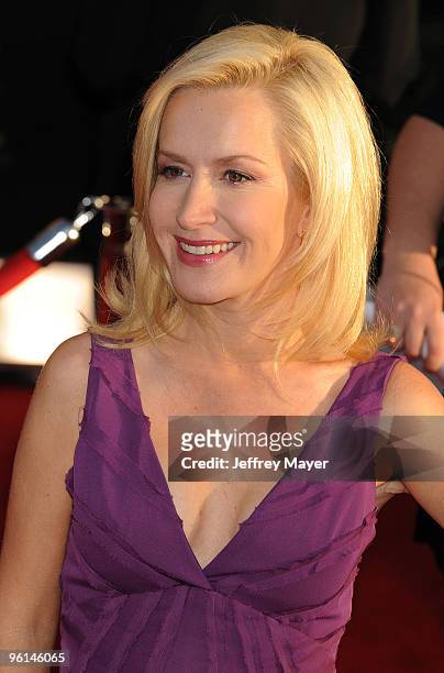 Actress Angela Kinsey attends the 16th Annual Screen Actors Guild Awards at The Shrine Auditorium on January 23, 2010 in Los Angeles, California.