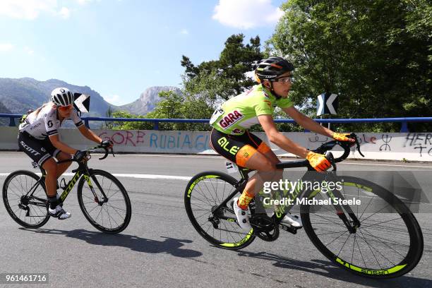 Ane Santesteban of Spain and Team Ale Cipollini Green Best Basque Rider Jersey / during the 31st Women WT Emakumeen. Bira 2018, Stage 4 a 120km stage...