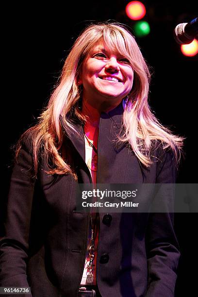 Paula Nelson performs at the ''Help Us Help Haiti'' benefit concert at the Austin Music Hall on January 24, 2010 in Austin, Texas.
