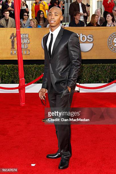 Actor Mehcad Brooks arrives at the 16th Annual Screen Actors Guild Awards held at the Shrine Auditorium on January 23, 2010 in Los Angeles,...