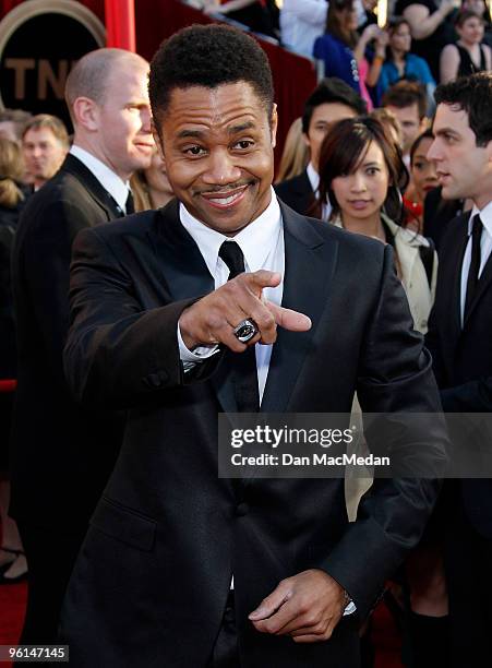 Actor Cuba Gooding Jr. Arrives at the 16th Annual Screen Actors Guild Awards held at the Shrine Auditorium on January 23, 2010 in Los Angeles,...
