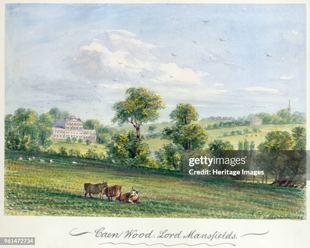 Kenwood, House, Hampstead, London, 1850. 'Caen Wood, Lord Mansfields'. From the Mayson Beeton Collection. Artist CH Matthews.