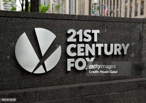 View outside the Fox News studios on May 22, 2018 in New York City.