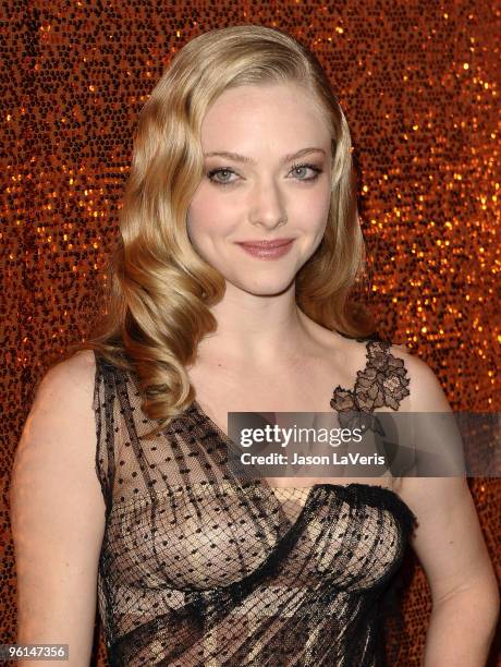 Actress Amanda Seyfried attends the official HBO after party for the 67th annual Golden Globe Awards at Circa 55 Restaurant at the Beverly Hilton...