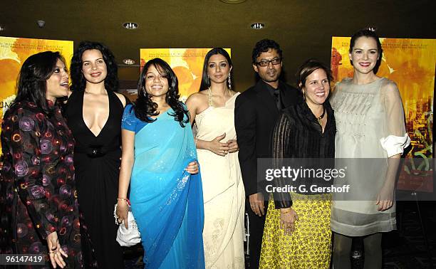 Mira Nair, director, Zuleikha Robinson, Sahira, Tabu, Irrfan Khan, Lydia Pilcher, producer and Jacinda Barrett