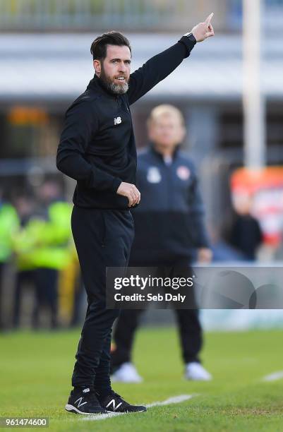 Dublin , Ireland - 22 May 2018; Shamrock Rovers head coach Stephen Bradley during the SSE Airtricity League Premier Division match between Shamrock...