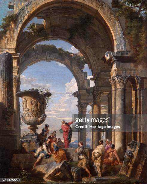 St Paul Preaching at Athens', 1737. Painting in Apsley House, London. Artist Giovanni Paolo Panini.