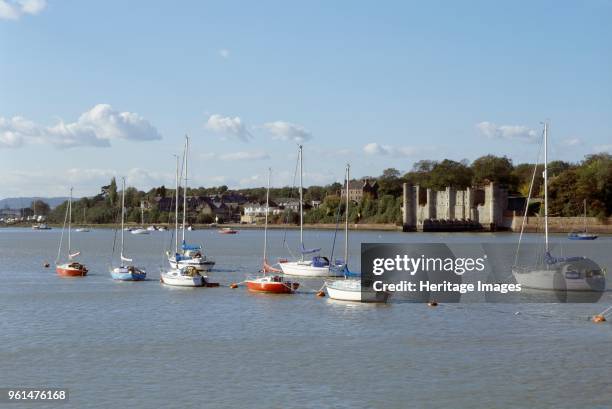 Upnor Castle, Kent, c2010-c2017. General view of the castle from across the River Medway. Artist Jonathan Bailey.