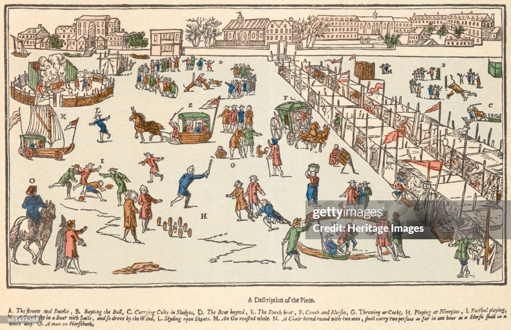 Frost Fair On The River Thames