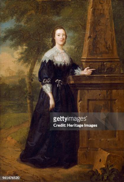 Miss Elizabeth Wandesford', circirca 1753. Painting in Marble Hill House, Richmond-Upon-Thames, London. Elizabeth Wandesford was the second daughter...