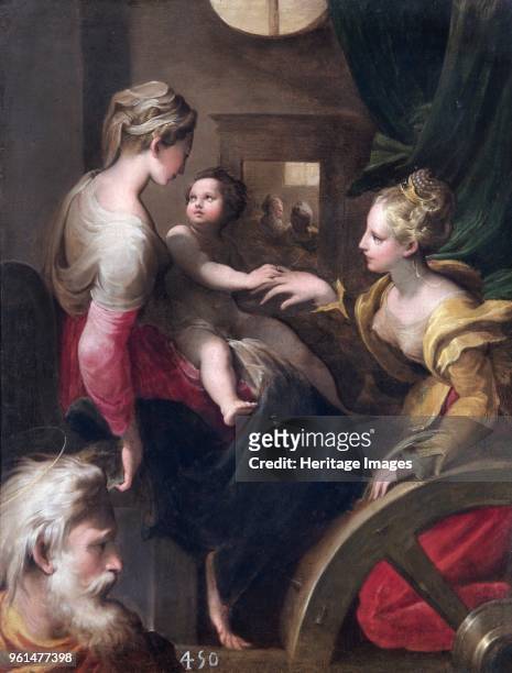 The Mystic Marriage of St Catherine', circirca 1531-circirca 1540. Painting in Apsley House, London. Part of the Spanish Royal Collection captured by...