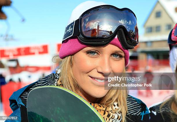 Personality Stephanie Pratt attends Oakley "Learn To Ride" Snowboard fueled by Muscle Milke on January 24, 2010 in Park City, Utah.