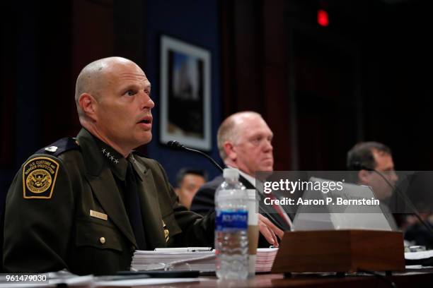 Ronald Vitiello, acting deputy commissioner of U.S. Customs and Border Protection, testifies before the House Homeland Security Committee's Border...