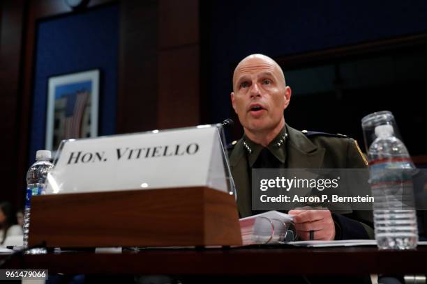 Ronald Vitiello, acting deputy commissioner of U.S. Customs and Border Protection, testifies before the House Homeland Security Committee's Border...